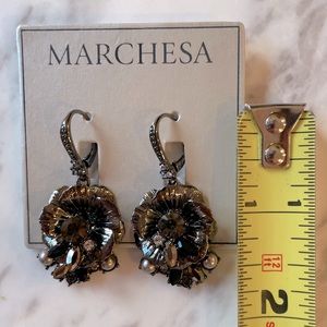 Beautiful Marchesa earrings, pierced